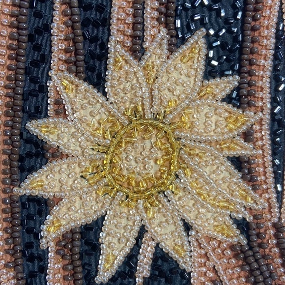 PROUD Mary & Co black neutral beaded satchel bag - Picture 12 of 14